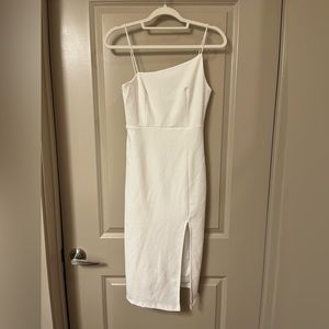 Hello Molly asymmetrical a line White Dress
